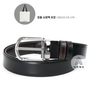 [몽블랑 브랜드쇼핑백 제공] 몽블랑 버클회전 자유컷팅 양면벨트 111080