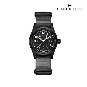 [해밀턴]H69409930 카키 필드 메커니컬 38mm PVD 블랙 다이얼 그