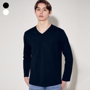 [게스]남성 촉촉스판 브이넥긴팔티(MP1K9452)