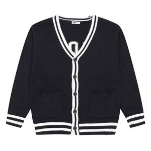 [소이]남아 라인 배색 니트 가디건 23S5001_NY