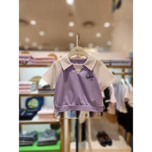 [티파니 5] 주니어 연보라쿨피케카라티셔츠 (T52KBT030)