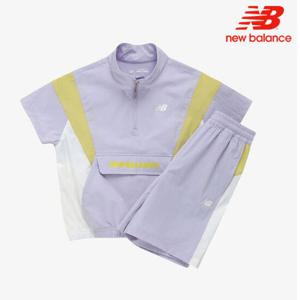 [뉴발란스]뉴발란스 키즈 우븐 반집업 셋업 NK9YE2106U-76 반팔