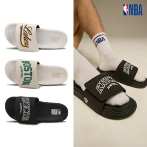 NBA 공용 N245AS100P 팀 로고 SLEEK 슬라이드 슬리퍼 STG
