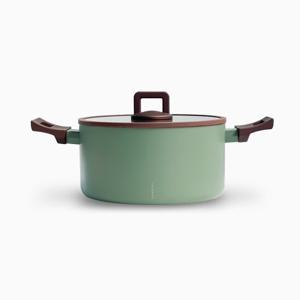 에지리 카라멜로 24cm 양수 인덕션 냄비 손잡이 코팅