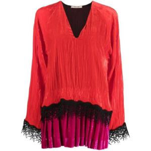25 SS 로베르토 카발리 레이스 디테일 벨벳 드레스 QKT124VL067 TP437276393