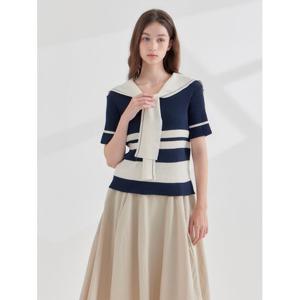 [카인드베리]비스코스 마린 카라 니트 KOKTP353(1 colors)