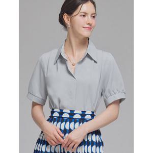 [인베스트]오픈 카라 네크리스 셋 블라우스_IN5M1BL5101
