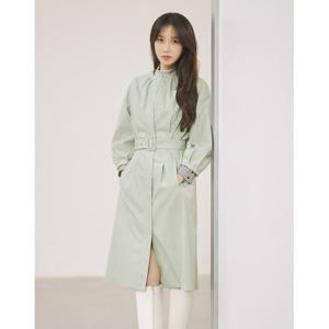 [올리비아로렌]에코 레더 롱 코트_VVBJN3S1361