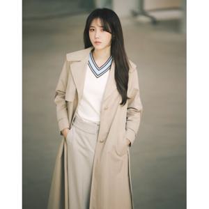 [올리비아로렌]벨티드 싱글 트렌치코트_VOCEB3S1321