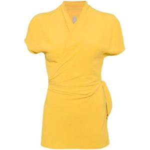 25 SS 릭오웬스 로라 크레이프 랩 블라우스 RP02D3233CC TP432500054