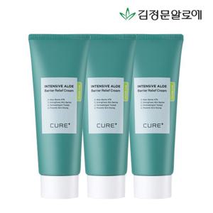[김정문알로에] 큐어 베리어 릴리프 크림 100ml 3개