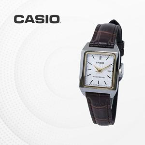 카시오 CASIO 여성용 빈티지 아날로그 가죽시계 LTP-V007L-7E2