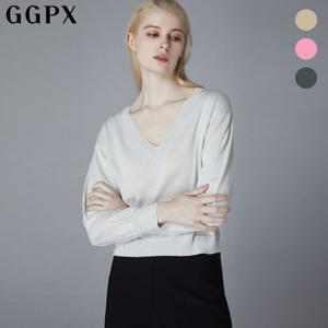 [지지피엑스]V넥 메탈 글리터 니트 (GOHKPB30F)