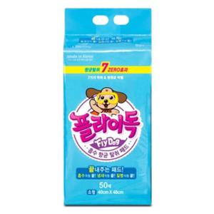 강아지 플라이독 배변패드 소형 50매 1P 애견 화장실