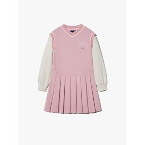휠라키즈(FILA KIDS) (FK2OPH1301F IPK) 플리츠 레이어드 원피스