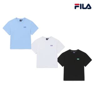 [휠라키즈]남,여 아동 기본반팔 에센셜 티셔츠 - FK2RSH2001X