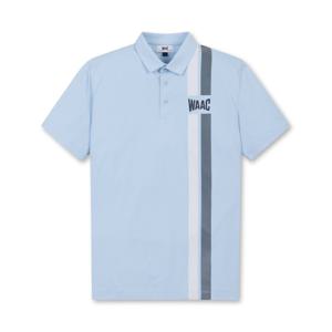 [왁] 남성 WAAC 세로 줄무늬 SS 폴로 WMTCM25250LBX