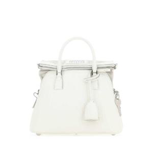 MAISON MARGIELA 화이트 가죽 5AC 핸드백 S56WG0082P4455 H0157