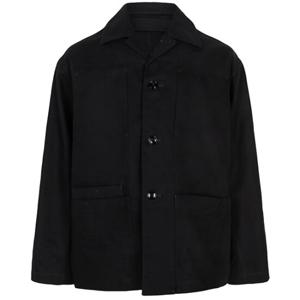 르메르 25SS 블랙 박시 SB 워크웨어 린넨 자켓 OW1148 LF1350 999