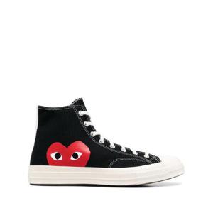 25 SS Comme Des Garcons Play x Converse 척 테일러 70 하이탑 스니커즈 AZK112001 TP432003395