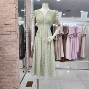 [JJ JIGOTT][JJ지고트]프릴 스모킹 플리츠 원피스 GM7N0OP10