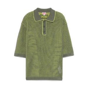 25 SS 겐조 오픈 니트 폴로 셔츠 FF55PU7113CG TP437169872