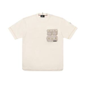 [로로모다] 몽클레어 포켓 코튼 남성 반팔티 / 8C00003-89AW1-04A