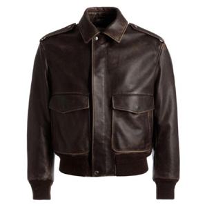 25 SS 발리 카고 포켓 가죽 보머 재킷 MLE02MVT435 TP432008925