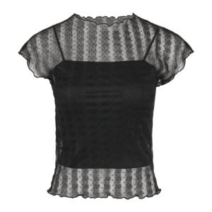 [파슨스] Dot See-through Blouse Slip Set [WHRS5NI02]