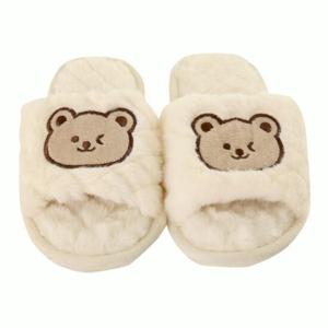 솔브 SAC8100T 곰돌이 털 슬리퍼 실내화 거실 슬리퍼 겨울실내화