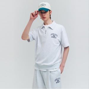 [FILA] 면혼방 하프집업 반팔티 (FS2TSG2102X_WTM)