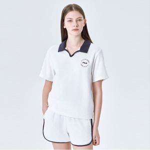 [FILA] 면 테리 반팔 카라티 (FS2TSG2452F_OWH)