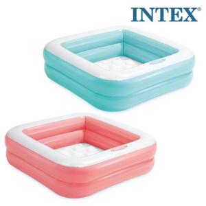 INTEX 사각유아풀 57100 유아 풀장 베란다풀