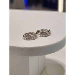 미니골드 14K 파인링귀걸이2 EETM4234 (화이트골드)