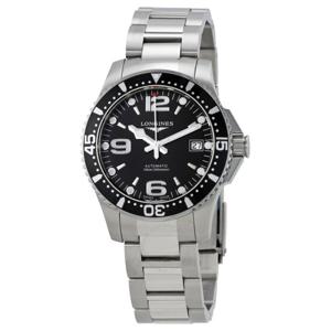 론진 하이드로콘퀘스트 오토매틱 블랙 다이얼 남성용 39mm 시계 L3.741.4.56.6