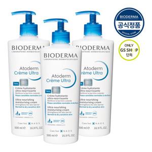 [GS단독][바이오더마] 아토덤 울트라 크림 500ml x3 (온가족 저자극 보습크림)