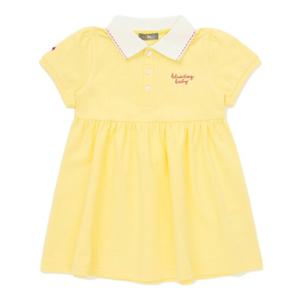 [블루독베이비8] SS25 블루독 퍼프소매 카라 드레스 HJ (4531940301) (BLUEDOG BABY 유아 출산 백일 선물