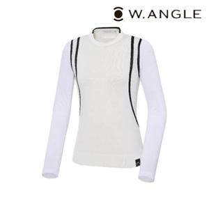 [와이드앵글]  WWM23K15W2  CO W.ICE 라운드 스웨터 L (White)