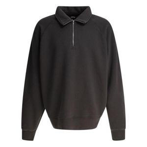 스투시 남성 블랙 플리스 스웨트셔츠 1185730034 WASHED BLACK