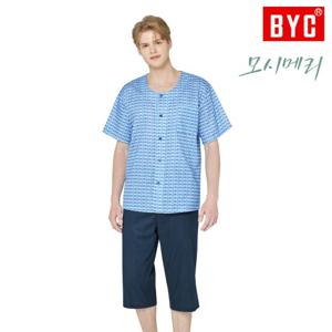 BYC 모시메리 잠옷스페셜 남성상하세트(하늘색) ECF3041
