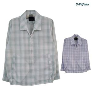 SMJ1151 어르신 카라 점퍼 중년 남성 린넨st. 점퍼 여름 점퍼