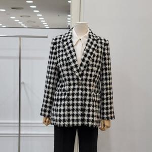 [미니멈]울체크 테일러드 자켓 (MXAGWJ1020BK)