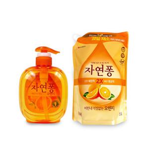 자연퐁 솔잎(490ml 본품)-1개+자연퐁 솔잎(1.1L 리필)-1개