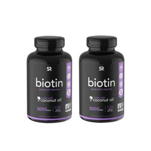 2개X  스포츠리서치  비오틴  5000mcg  120소프트젤