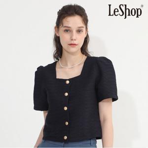 [르샵] 스퀘어넥 싱글 퍼프 반팔 자켓-LC28JK080