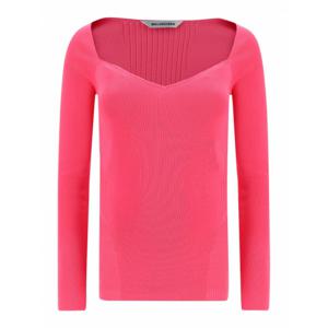 [BALENCIAGA] 여성 V necks 스윗하트 넥 점퍼 657548T51595630 핑크 /8