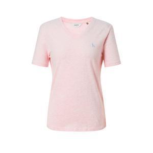 헤지스 여성 25SS 에센셜 브이넥 린넨혼방 반팔 티셔츠 라이트핑크 HSTS5BC38P1