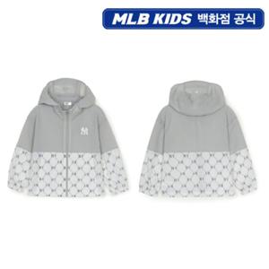 [MLB키즈PG] 다이아 모노그램 경량 바람막이 (7AWJMD653-50IVS)