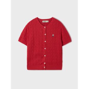 [후아유]Steve Round neck Short Sleeve Cardigan WHCKF2401F