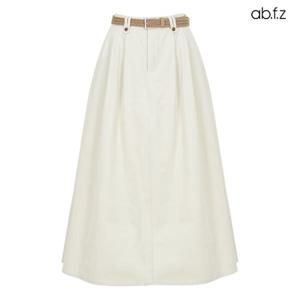 [ab.f.z] 핀턱 디테일 벨티드 A라인 스커트 (AFZ5MS33A)
